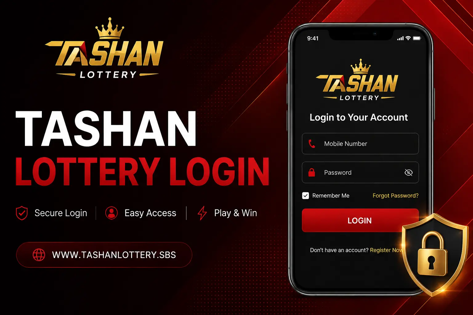 tashan lottery login